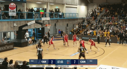 单节三分球6投0！塔拉纳基在没有外线触球的情况下罚球11罚10中 首节公羊队以18-30落后