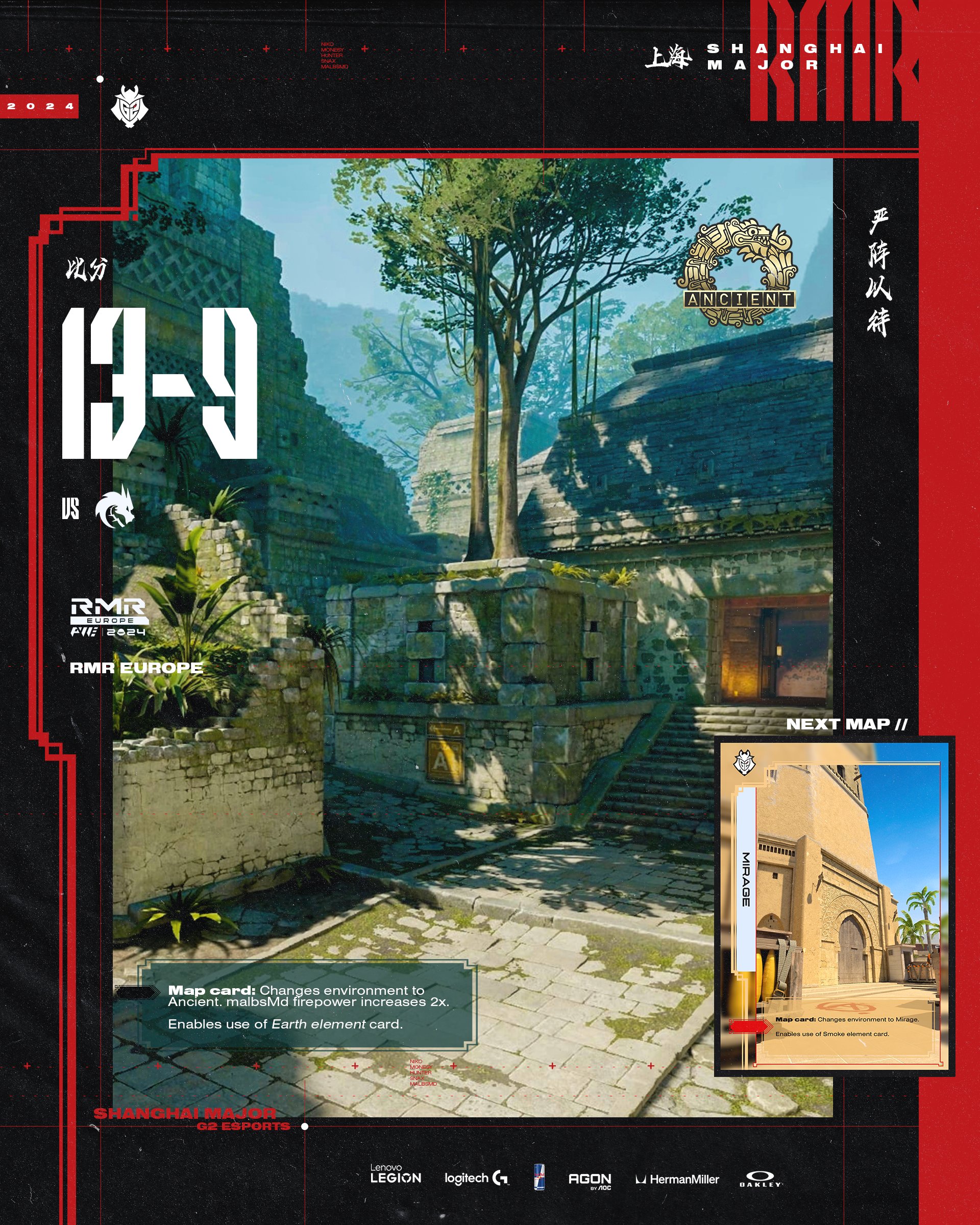 🎮2024上海Major资格赛:G2鏖战加时2-1六擒绿龙成功锁定淘汰赛名额